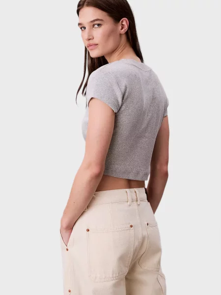 Детская футболка Calvin Klein Jeans серая