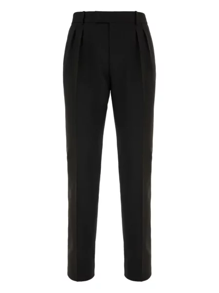 Pantaloni Alexander Mcqueen plisate negru