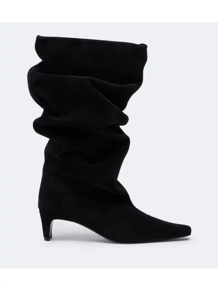 Botine Staud din piele de căprioară negru