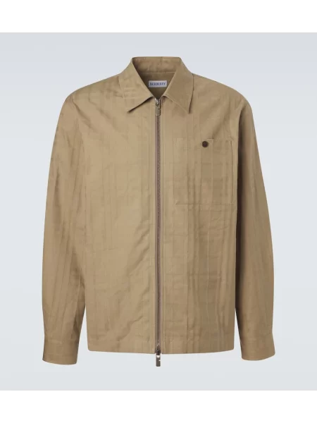 Kockás dzseki Burberry bézs