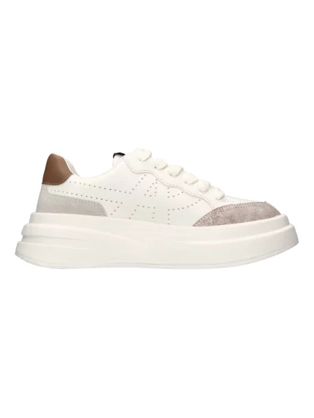 Sneakersy Ash zamszowe z logo białe