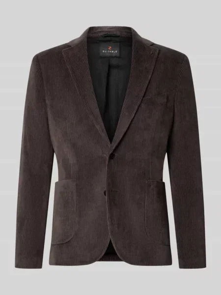 Marynarka o kroju slim fit z mieszanka bawełny w imitacja sztruksu model Nick' Zuitable