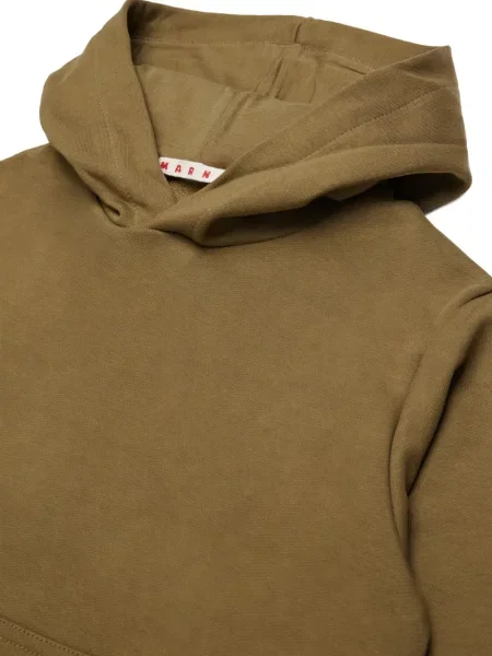 Bluza z kapturem dziecięca Marni brązowa