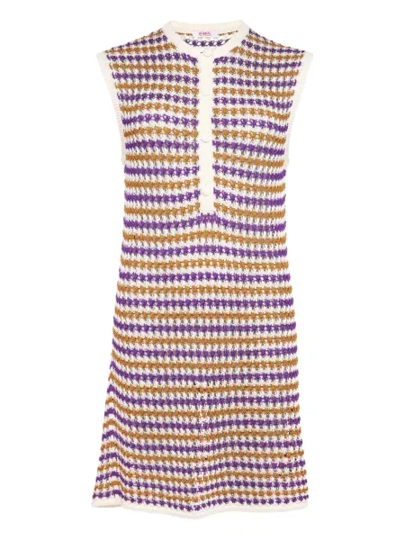 Mała mały sukienka mini Eres garniturowa fioletowa