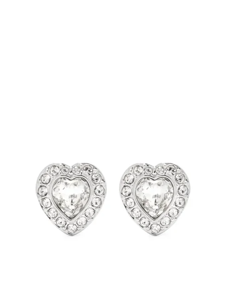 Cercei Swarovski argintiu