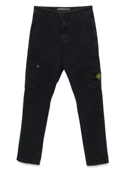 Pantaloni cargo Stone Island cu strasuri albastru