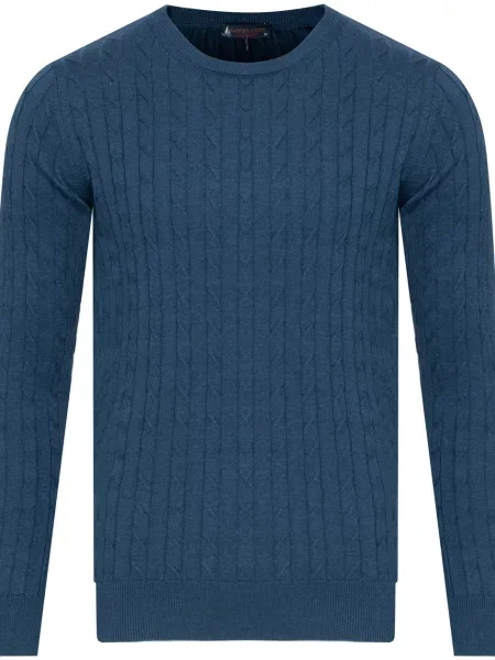 Pletene rokavice Bartex modra