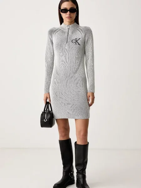 Calvin Klein Jeans rochie din alb