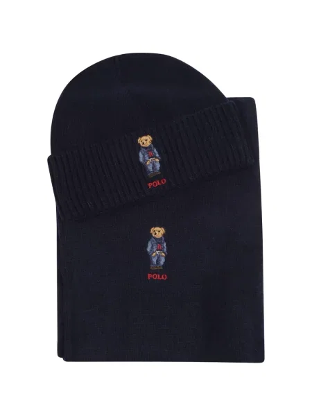 Fular Polo Ralph Lauren cu autograf gri