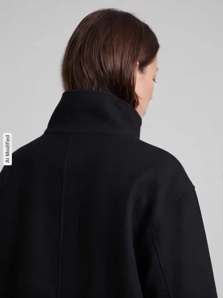 Kurtka Pieces ze stójką czarna
