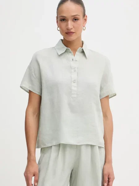 United Colors of Benetton halenka lněná zelená