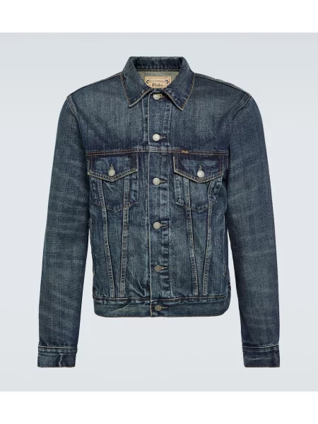 Džínová bunda Polo Ralph Lauren modrá
