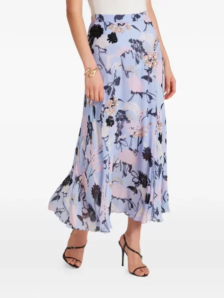 Пола Temperley London с пайети на цветя синьо