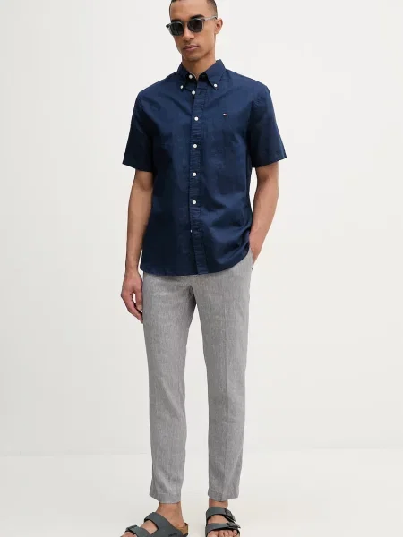 Tommy Hilfiger Cămașă | cu adaos de in