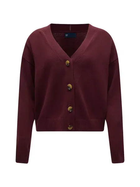 GAP Geacă tricotată burgundy roșu