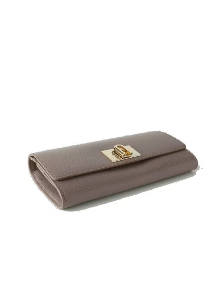 Portfel Furla skórzany szary