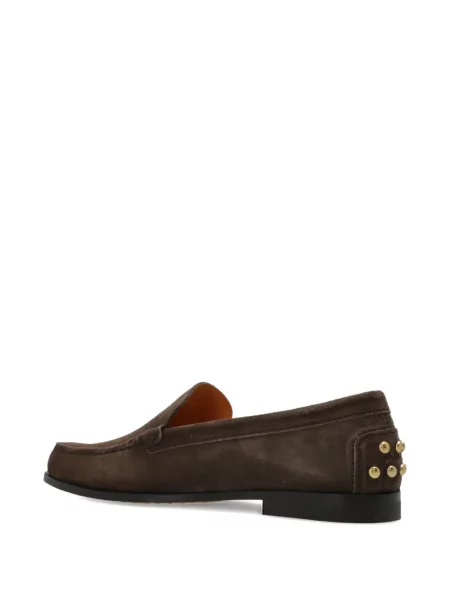 Pantofi loafer Tod's cu tepi maro