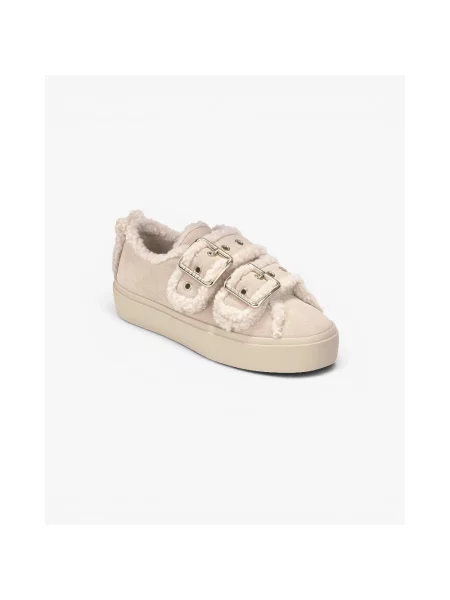 Sneakersy Inuikii na rzep zamszowe beżowe