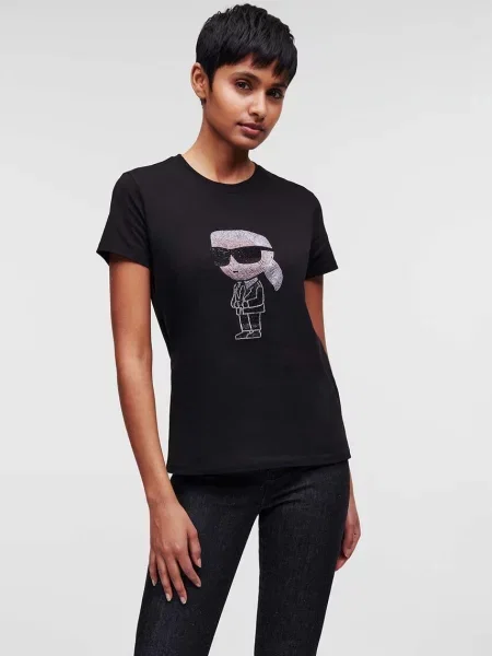 Тениска Karl Lagerfeld черно