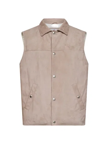 Vestă Brunello Cucinelli din piele