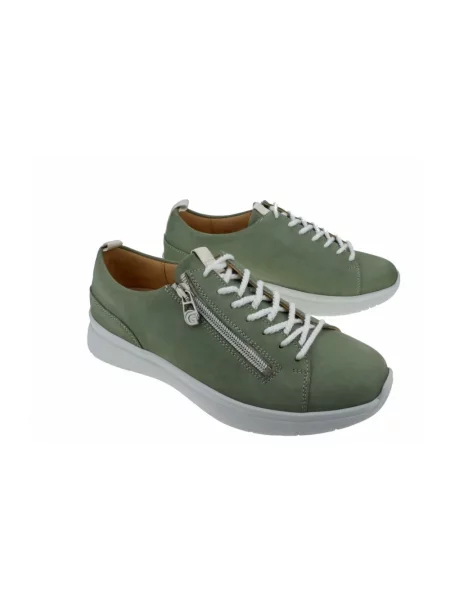 Sneakersy Ganter sznurowane zielone