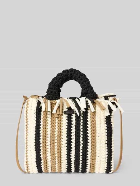 Torba shopper z uchwytem model Serenea' Barts beżowa