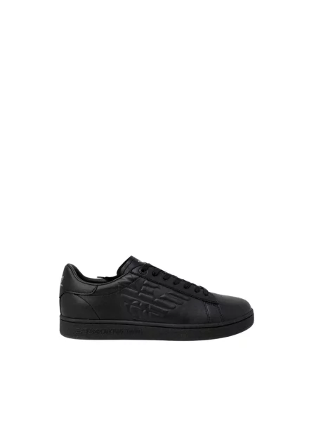 Sneakersy Emporio Armani Ea7 sznurowane koronkowe czarne