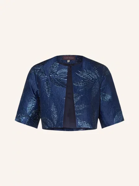 Talbot Runhof Žakárové Bolero tmavě modrá