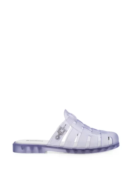 Papuci tip mules Melissa fără toc alb