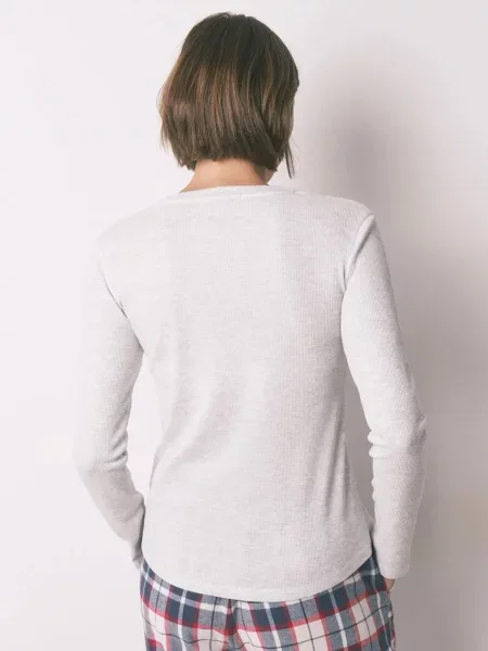 Піжамний лонгслів women'secret сірий