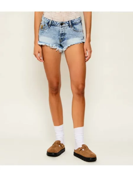 One Teaspoon De blugi pantaloni scurți BONITAS | low waist albastru