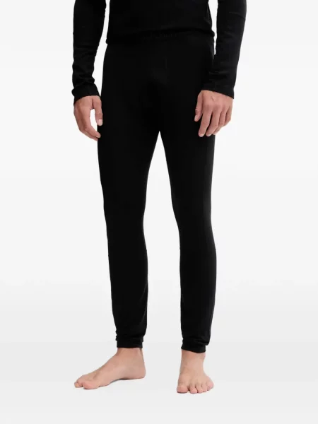 Leggings Peak Performance cu broderie negru