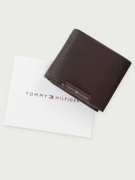 Tommy Hilfiger портфейл мъжки от кожа кафяво