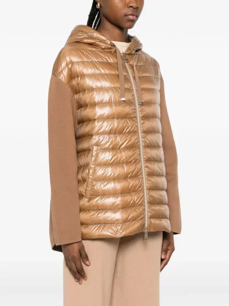 Kurtka Herno z kapturem brązowa