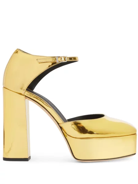 Sandale Giuseppe Zanotti cu platformă auriu