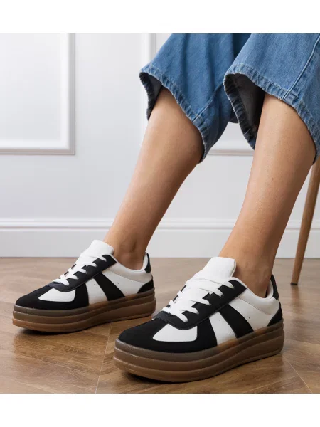 Sneakerși D/ceo cu platformă negru