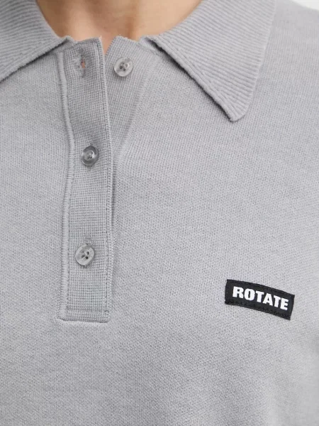 Шерстяной легкий свитер Rotate серый