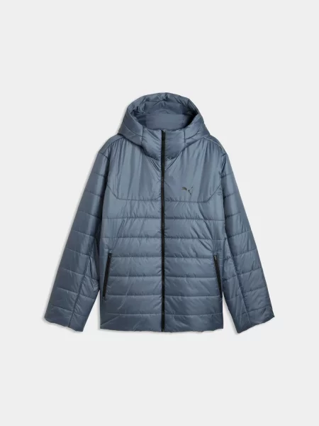 Демісезонна куртка PUMA Ess Hooded Padded Jacket комбінований верх синій