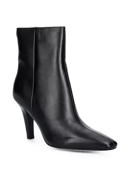 Cizme scurte Guess din piele negru