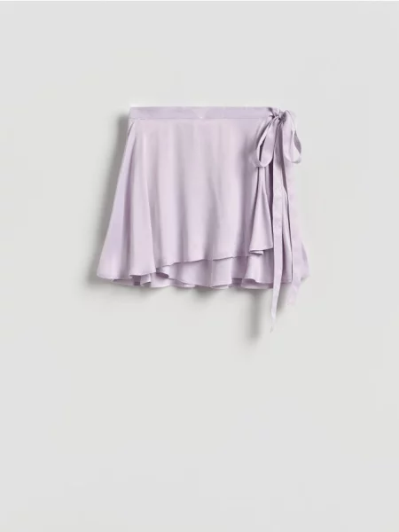 Reserved Fustă mini legată lavand