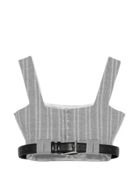Top Vestiaire D'un Oiseau Libre cu dungi gri
