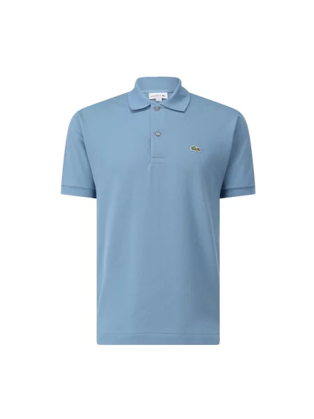 Lacoste koszulka polo Mężczyźni jednolity 4 niebieski