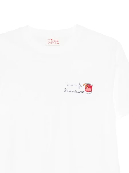Tricou Mc2 Saint Barth cu broderie alb