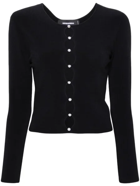 Top Dsquared2 cu perle negru