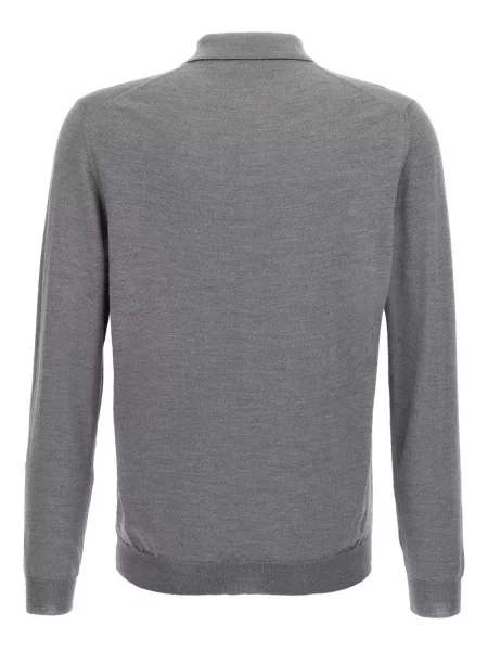 Tricou polo Zanone gri