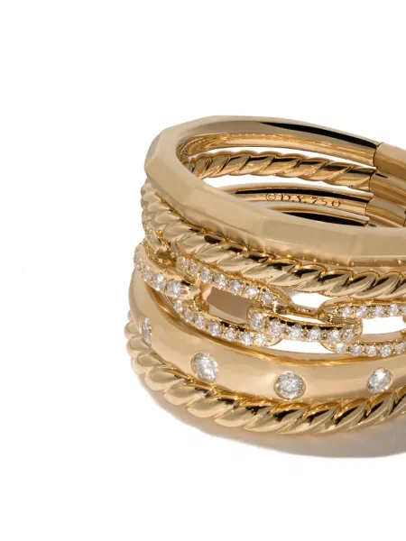 Široký prsten David Yurman žlutý
