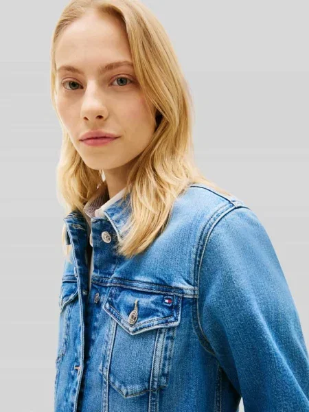 Jeansowa kurtka krój slim fit model DNM FINN SLIM JACKET LS' Tommy Hilfiger niebieska