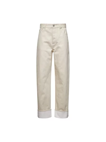 Jeansy Bottega Veneta beżowe