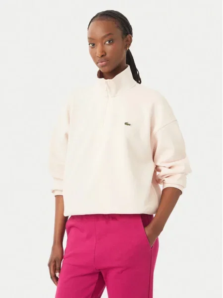 Lacoste Hanorac deschis roz