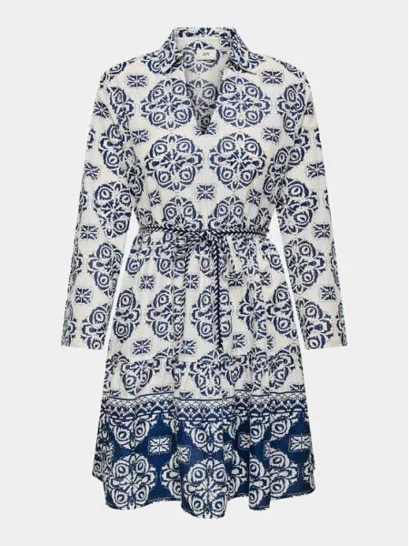 JDY Haljina ANNA plava bijela